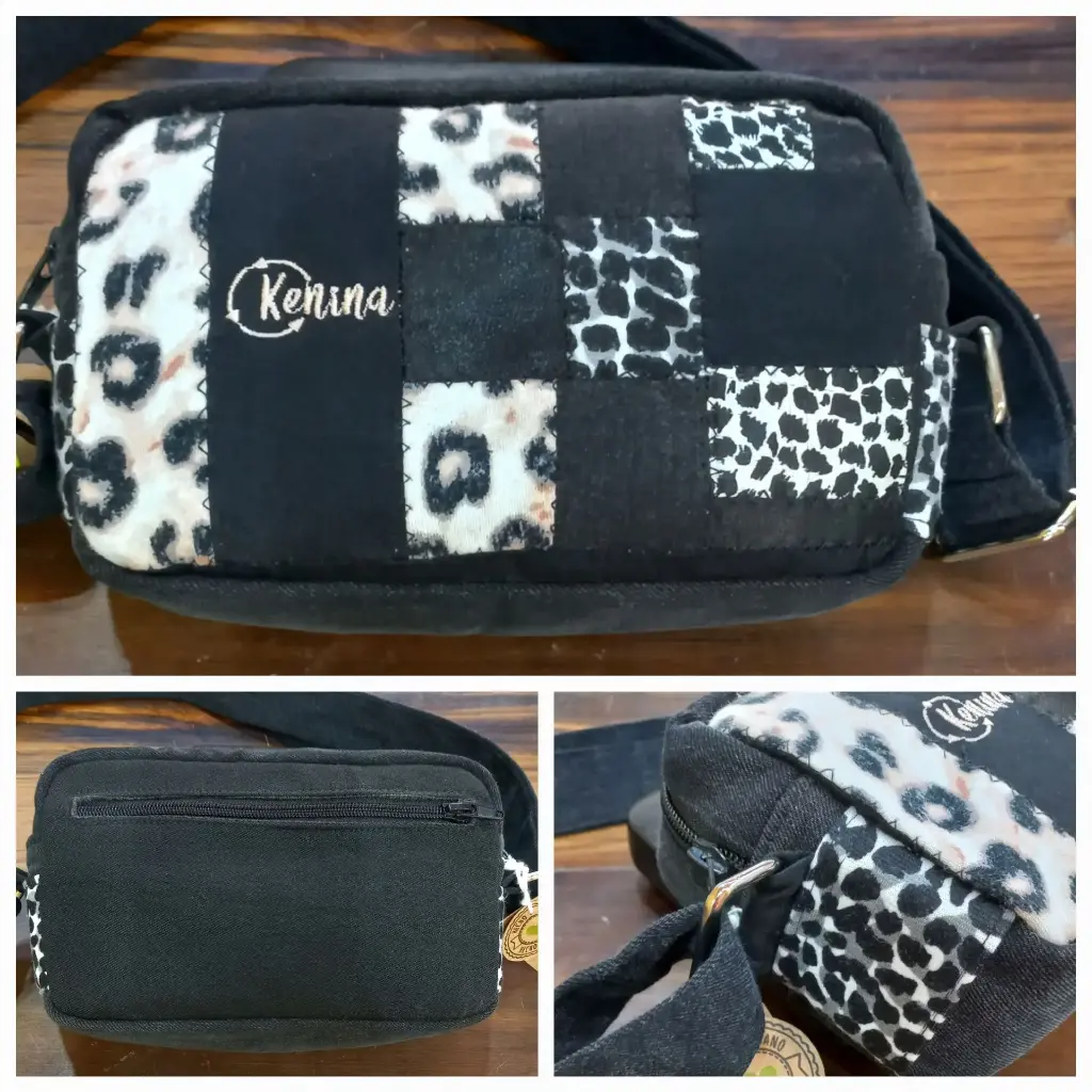 Bandolera Print Negra