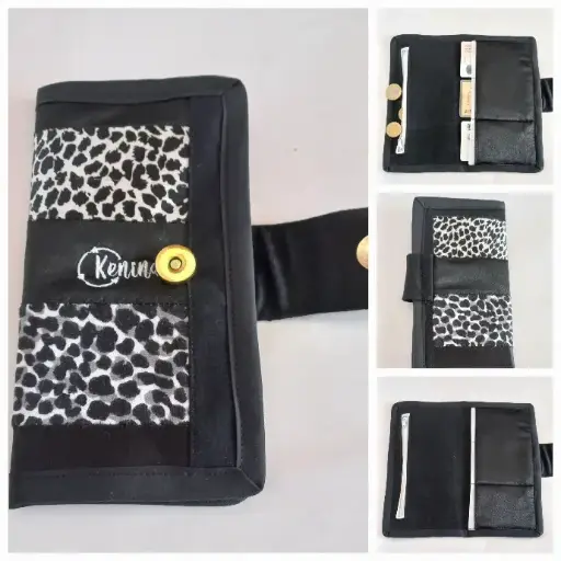 Billetera Animal Print Negra